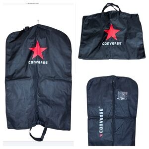 Converse hanging garment bag / clothes bag Black with handles and Converse logo